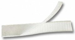 Yapışkanlı cırt bant, velcro siyah 25mm Beyaz