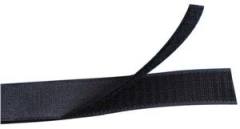 Yapışkanlı cırt bant, velcro siyah 25mm Siyah