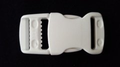 YKK Geçmeli Toka 25 mm / Plastik / BEYAZ